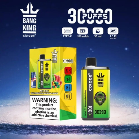 Bang King 30000 Dual Flavor Red Bull - Blueberry Watermelon
