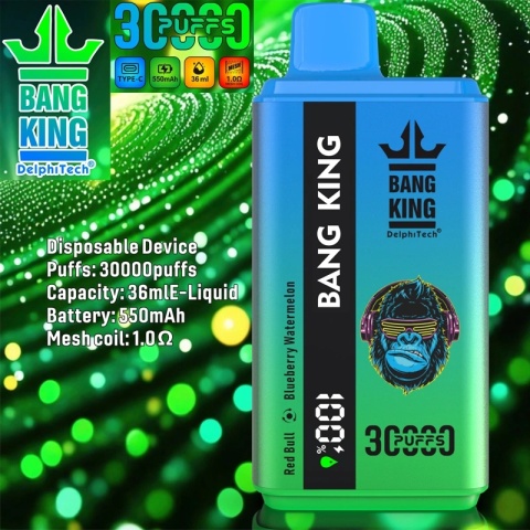 Bang King 30000 Dual Flavor Red Bull - Blueberry Watermelon