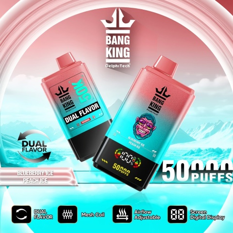 Bang King 50 000 Dual Flavor Blueberry Ice - Peach Ice