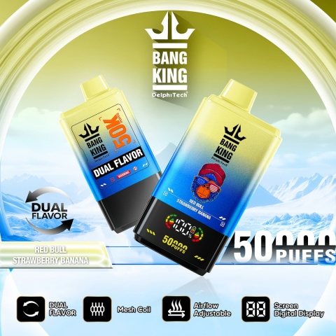 Bang King 50 000 Dual Flavor Red Bull - Strawberry Banana