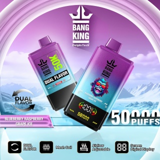 Bang King 50 000 Dual Flavor Blueberry Raspberry - Grape Ice