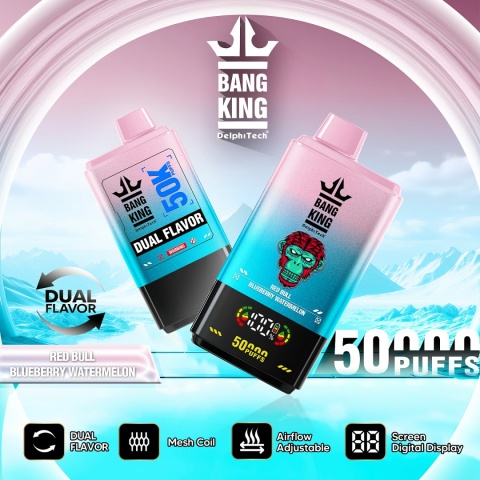 Bang King 50 000 Dual Flavor Red Bull - Blueberry Watermelon