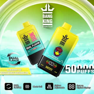 Bang King 50 000 Dual Flavor Blueberry Ice - Peach Mango Watermelon