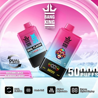 Bang King 50 000 Dual Flavor Watermelon Ice - Blueberry Cherry