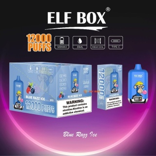 Elf Box Digital 12 000 Blue Razz Ice