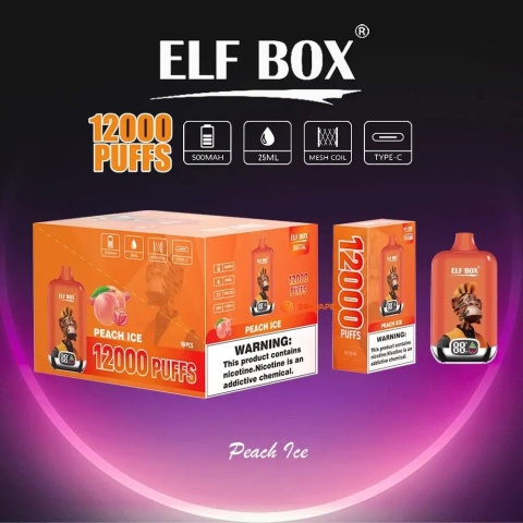 Elf Box Digital 12 000 Peach Ice