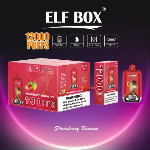 Elf Box Digital 12 000 Strawberry Banana