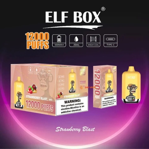 Elf Box Digital 12 000 Strawberry Blast