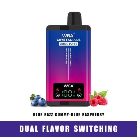 WGA Crystal Plus 20 000 Blue Razz Gummy - Blue Raspberry