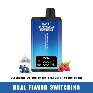WGA Crystal Plus 20 000 Blueberry Cotton Candy - Raspberry Cotton Candy