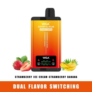 WGA Crystal Plus 20 000 Strawberry Ice Cream - Strawberry Banana