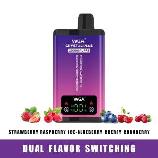 WGA Crystal Plus 20 000 Strawberry Raspberry Ice - Blueberry Cherry Cranberry