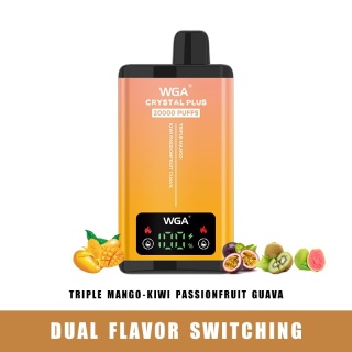 WGA Crystal Plus 20 000 Triple Mango - Kiwi Passionfruit Guava