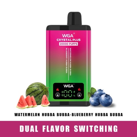 WGA Crystal Plus 20 000 Watermelon Hubba Bubba - Blueberry Hubba Bubba