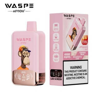 Waspe 40 000 Double Flavor Gummy Bear - Strawberry Cola