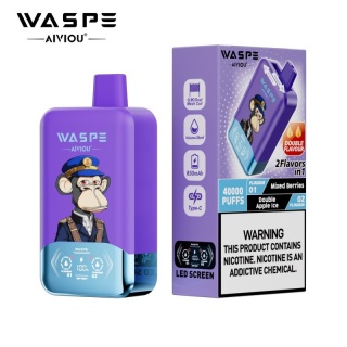Waspe 40 000 Double Flavor Mixed Berries - Double Apple Ice