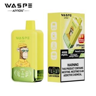 Waspe 40 000 Double Flavor Peach Ice - Pineapple Mango Peach
