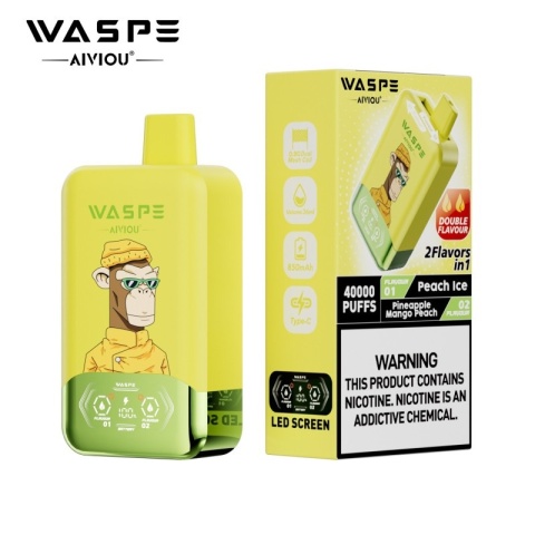Waspe 40 000 Double Flavor Peach Ice - Pineapple Mango Peach