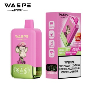 Waspe 40 000 Double Flavor Red Bull Strawberry - Blackcurrant Ice