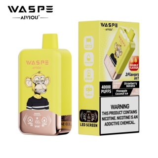 Waspe 40 000 Double Flavor Strawberry Banana - Pineapple Coconut Ice