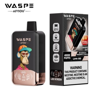 Waspe 40 000 Double Flavor Strawberry Raspberry Cherry - Love 666