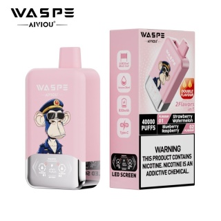 Waspe 40 000 Double Flavor Strawberry Watermelon - Blueberry Raspberry