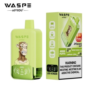 Waspe 40 000 Double Flavor Watermelon Ice - Lemon Lime