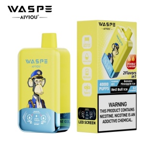 Waspe 40 000 Double Flavor Banana Pineapple ice - Red Bull Ice