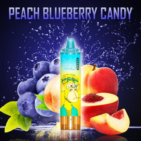 RandM Tornado 15 000 Peach Blueberry Candy