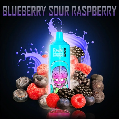RandM Tornado 9 000 Blueberry Sour Raspberry