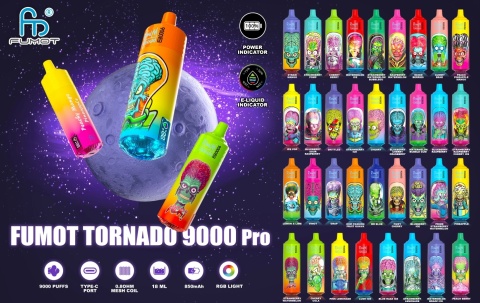 RandM Tornado Jednorazowy e-papieros 9000 buchów o smaku Watermelon Skittles