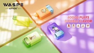 Waspe Jednorazowy e-papieros 40000 buchów o smaku Double Flavor Blueberry Ice - Black Dragon Ice