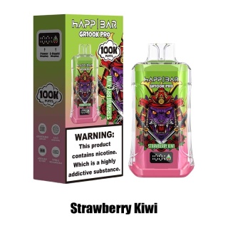 Jednorazowy e-papieros Happ Bar GR 100 000 buchów o smaku Strawberry Kiwi
