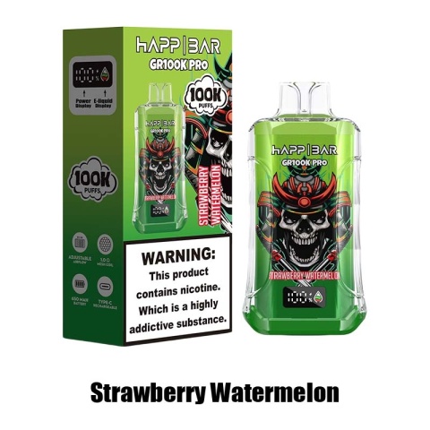 Jednorazowy e-papieros Happ Bar GR 100 000 buchów o smaku Strawberry Watermelon