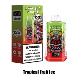 Jednorazowy e-papieros Happ Bar GR 100 000 buchów o smaku Tropical Fruit Ice