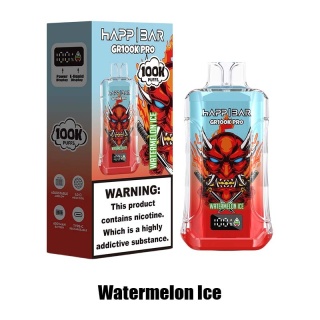 Jednorazowy e-papieros Happ Bar GR 100 000 buchów o smaku Watermelon Ice