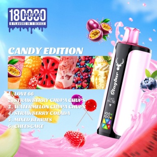 Jednorazowy e-papieros Stagbar 180 000 puffs 6in1 o smaku Candy Edition