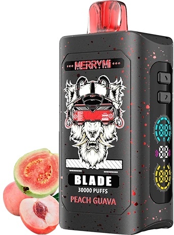 Merry Mi Blade Jednorazowy e-papieros 30000 buchów o smaku Peach Guava
