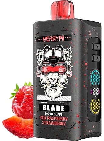 Merry Mi Blade Jednorazowy e-papieros 30000 buchów o smaku Red Raspberry Strawberry
