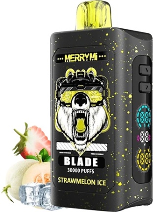 Merry Mi Blade Jednorazowy e-papieros 30000 buchów o smaku Strawmelon Ice