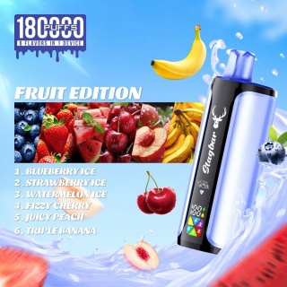 Jednorazowy e-papieros Stagbar 180 000 puffs 6in1 o smaku Fruit Edition