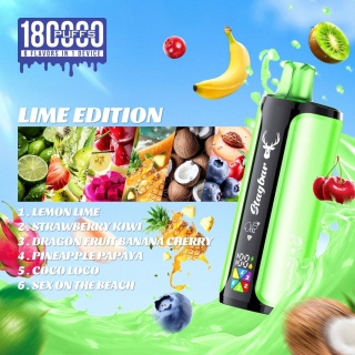 Jednorazowy e-papieros Stagbar 180 000 puffs 6in1 o smaku Lime Edition