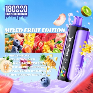 Jednorazowy e-papieros Stagbar 180 000 puffs 6in1 o smaku Mixed Fruit Edition