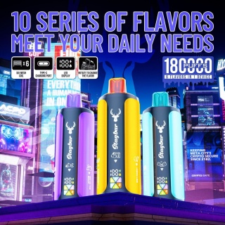 Jednorazowy e-papieros Stagbar 180 000 puffs 6in1 o smaku Watermelon Edition