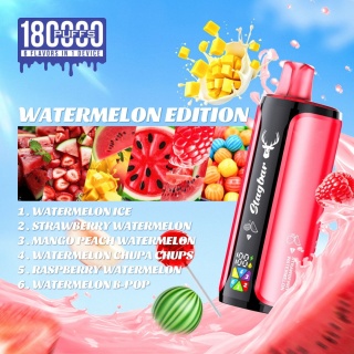Jednorazowy e-papieros Stagbar 180 000 puffs 6in1 o smaku Watermelon Edition